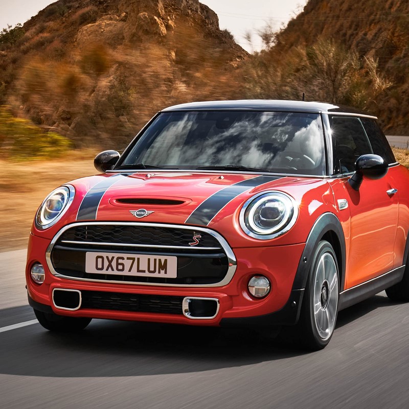 OYDDL bonnet sticker for Mini Cooper, racing stripes universal car