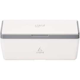 Masawa 4627182 Stand Lunch Box, White, 1 Tier, 23.7 fl oz (700 ml)