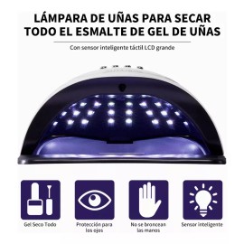 Limegirl 280w Lampara Uv Led Para Unas Temporizador Secadora 66 Leds