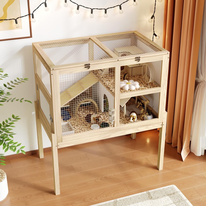 Timechee Guinea Pig Cages for 2, Small Animals Rabbit Cages
