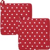REDBEST Pot Holders, Coasters, Dots, Pack of 2, 100% Cotton,
