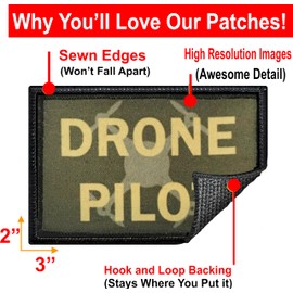 Drone Pilot Morale Patch| Pilot Patches by RedheadedTshirts| Drone Operator Patch for Your Plate Carrier Accessories, Tactical Gear, Vest, Backpack, Drone Bag or hat | Made in The USA