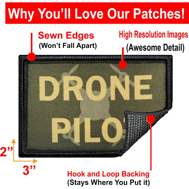 Drone Pilot Morale Patch| Pilot Patches by RedheadedTshirts| Drone Operator