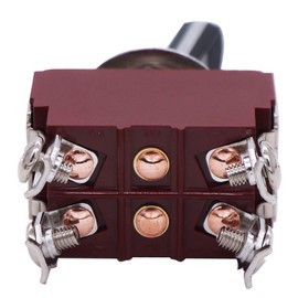 mxuteuk High Performance Toggle Switch 20A 125V DPST 2 Position 4-Pin Rocker Switch On/Off Switch with Black PC Wear-resistant Handle TEN-A-4210BK-A201