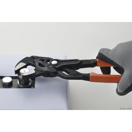 Takagi QAPW-250 Quick Adjustment Plier Wrench, Plier Shape, Monkey Wrench, Function, Easy Adjustment, Grip, Clamp, Turn, Easy Continuous Operation, Bolts, Nuts, Loosening, Tightening, Black, 9.8