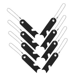 KICHOUSE 8pcs Emergency Survival Scrapers Outdoor Fire Lighters Steel Strikers for Camping