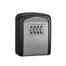 ENN LLC Key Security Key Box Large Capacity Waterproof 4 Digit Dial Wall Mount (Grey)