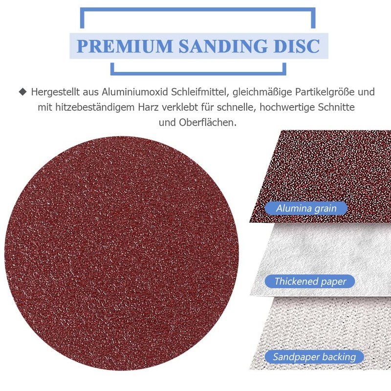 Mesee Pack of 50 Sanding Discs Pads, Sandpaper Polishing Pad,