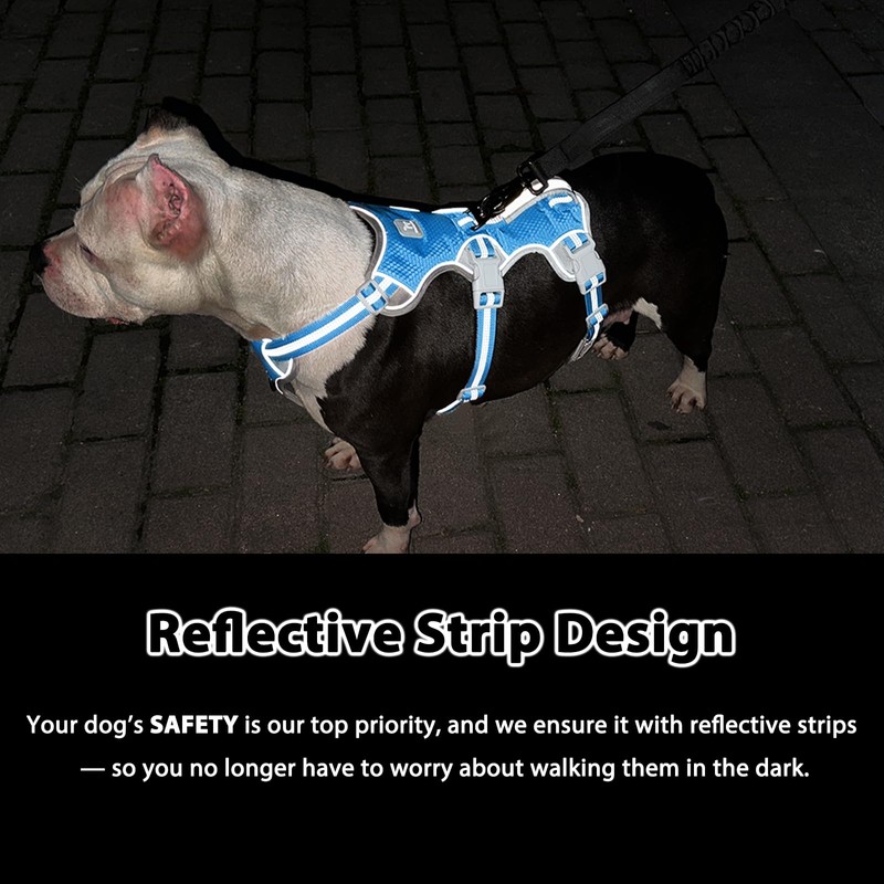 Huntboo Escape Proof Dog Harness, Escape Artist Harness, Reflective Harness