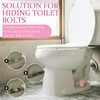 Wonderjune 2 Pack Toilet Bolt Caps Decorative Coquette Bow Bolt