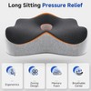 Cojín de Asiento ergonómico,Cojín de Silla,Cojín para la Espalda, Funda