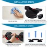 HEINSY 15inch Suction Shower Grab Bar, Portable Shower Handle Bar