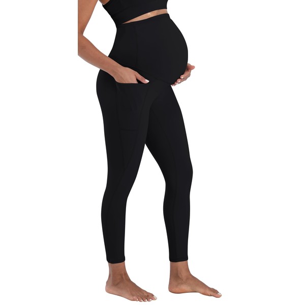 Sunzel Sunzfly Maternity Leggings for Women with Side Pockets Over