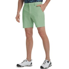 M MAELREG Golf Shorts Men 5 Pockets 7" Inseam Lightweight Quick Dry Stretch Flat Front Flex Work Shorts for Men Beryl Green