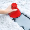 JNNJ 2 Pieces Round Ice Scraper, Windscreen Snow Remover, Car