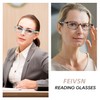 FEIVSN High Magnification Reading Glasses for Men Women with Strong