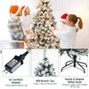 DORTALA Pre-lit Christmas Tree, 6 FT Snow Flocked Artificial Xmas