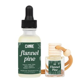Car Freshener & Refill Bundle - Long Lasting Car Fragrance:_Flannel Pine