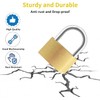 Cieex 8 Pieces Padlock Small Locks with Key 30mm Brass