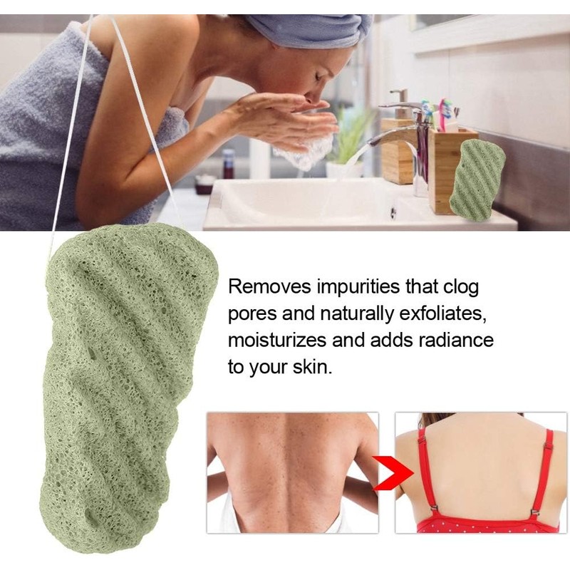 ZJchao Esponja Exfoliante Konjac De Limpieza Para Baño Y Cuerpo,