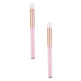 BIUDECO 2pcs Women Eyeshadow Brush Versatile Makeup Tool for Deep Cleaning Nose Blackheads and Makeup Residue Soft Fibers for Gentle Skin Care Pink Cosmetic Brushes