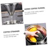 Gadpiparty 1 PC Stainless Funnel Durable Home Coffee Dripper Tea