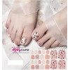ManiCURE Nail Polish Leopard Pink, PediCURE  Real Nail Polish Strips