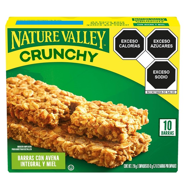 Nature Valley Crunchy Barras de Avena Integral y Miel 10