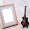 5.5in Classic Miniature Guitar Replica with Stand and Case Instrument