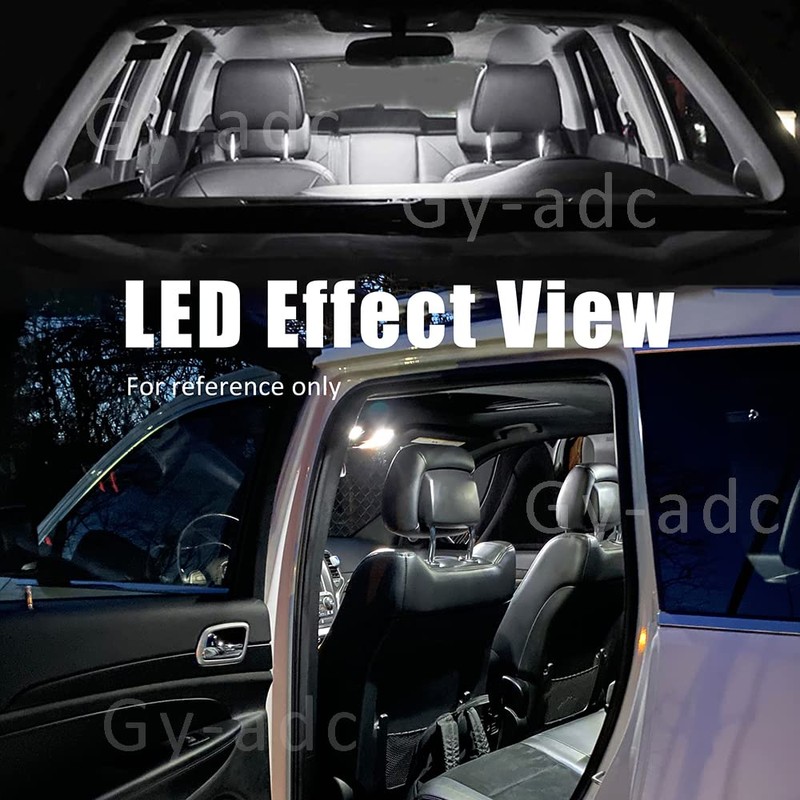 Gy-Adc 19pcs Grand Cherokee Interior LED Lights Kit Package Super