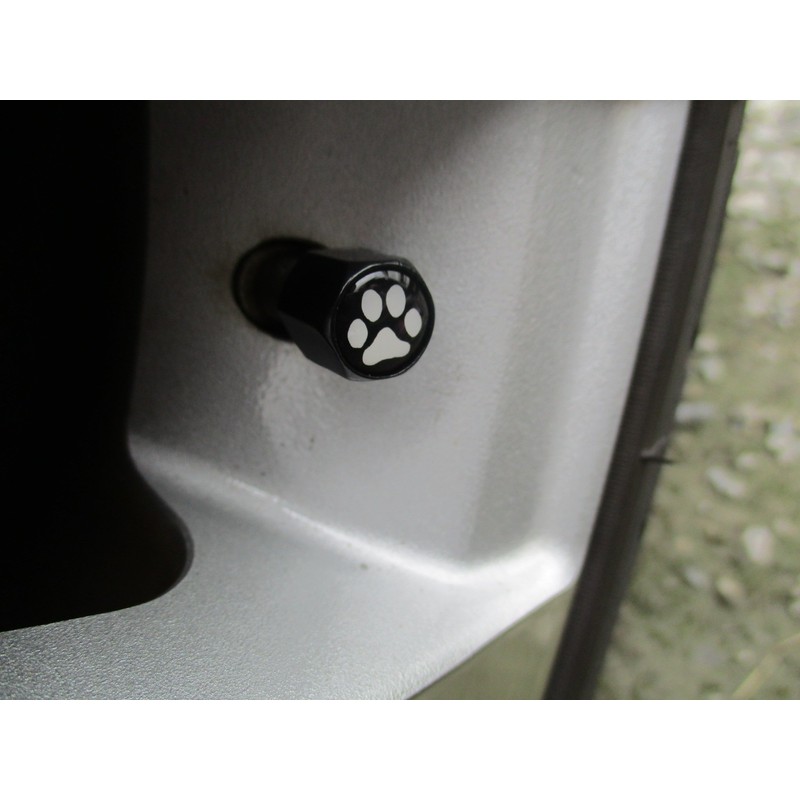 Air Valve Cap Set of 5 (1 Spare Piece), Paw