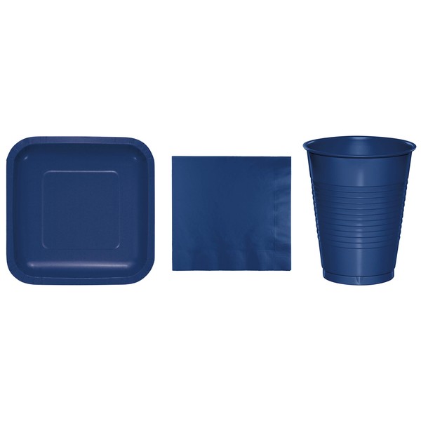 Baxters Party Bundles Bulk, Navy Blue, 36 Count 7 Inch