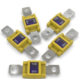 Auprotec Mega High Current Fuse Screw Fuse 80A - 500A, 450A Ampere Yellow