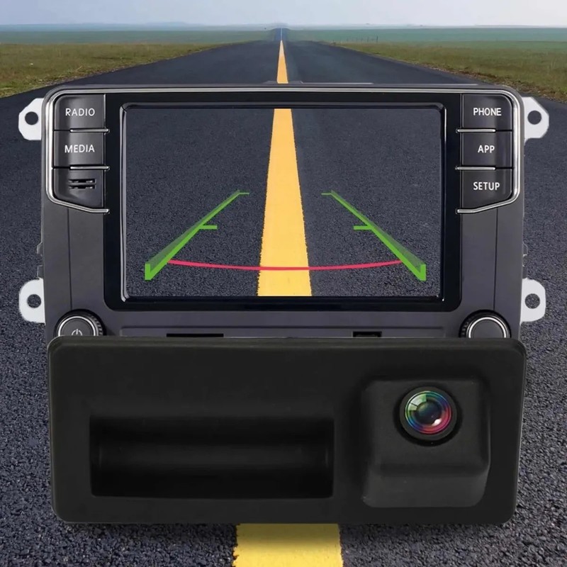 Camara De Reversa Jetta Mk6 Virtus Passat Tiguan Vw Hd