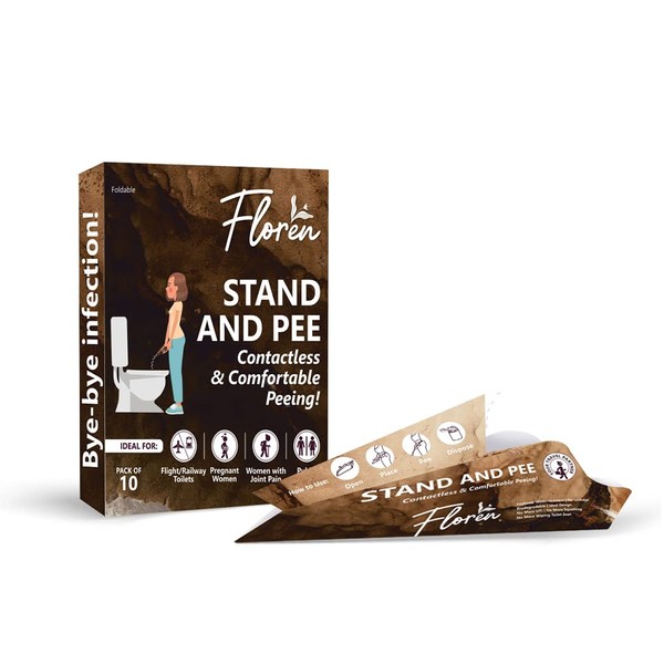 Floren Female Urination Device | 10 PCs Disposable Female Urinal
