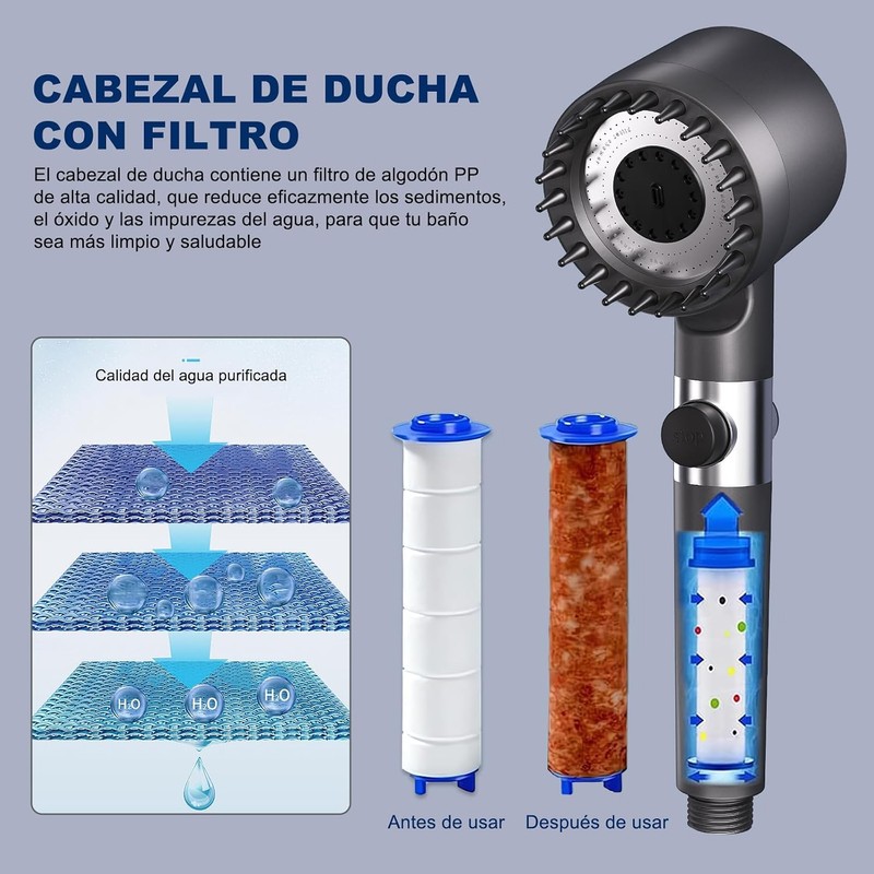 Cabezal de Ducha de Mano TXG RG-MX-03582 de Alta Presión
