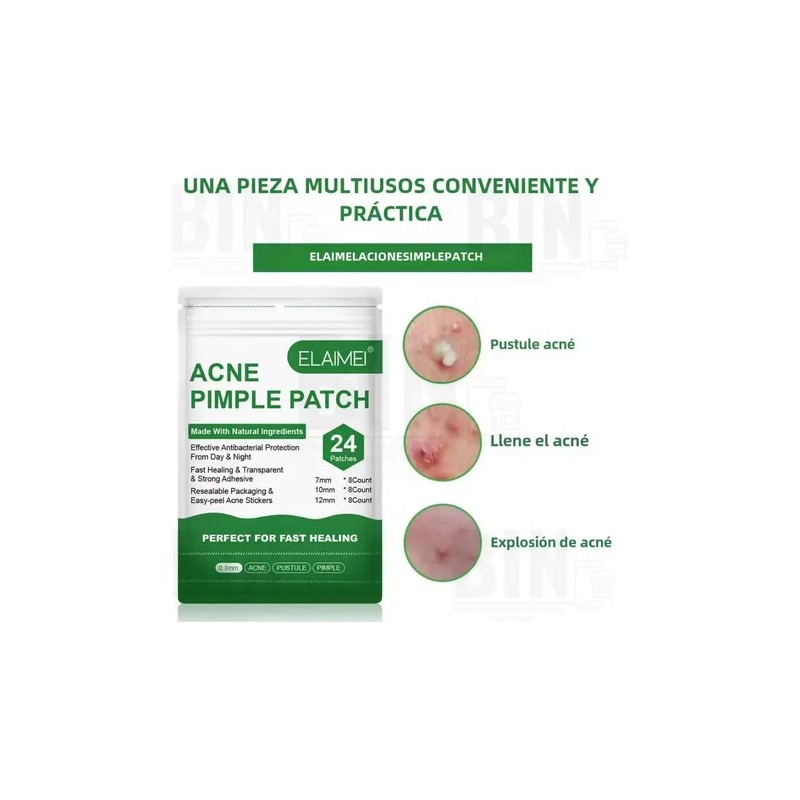 Parche Para Acné + Absorbe Grasa Cicatriza Rápido | Kit