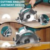 HANGUDA 20V MAX Mini Circular Saw(2 * 2.0Ah Bundle),6900RPM Cordless