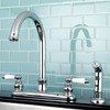 Kingston Brass FB7791PLSP Victorian 8-inch Centerset Kitchen Faucet, Chrome