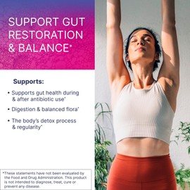 Microbiome Labs RestorFlora PD Yeast & Spore Probiotic - Daily Probiotic for Gut Health with Saccharomyces Boulardii - Probiotics for Digestive Health and Immune Support (21 Capsules)