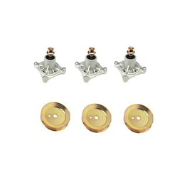 RAParts Spindle & Pulley Kit (3 Pack) Fits Hustler Raptor 42" & 52" Decks 931899 931881 932004US