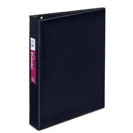 Avery 27257 Mini Durable Binder with Round Rings, 5 1/2 x 8 1/2, 1" Capacity, Black