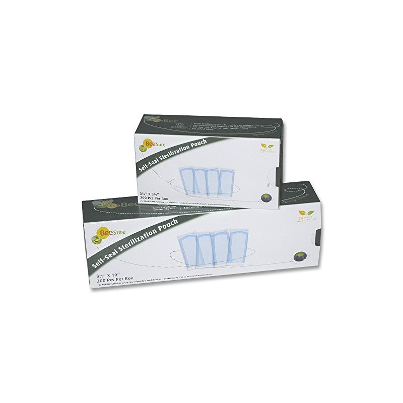 BeeSure Sterilization Pouches 2¾" x 10½"