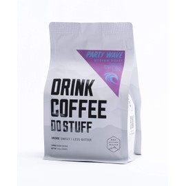 DRINK COFFEE DO STUFF - Hell Yeah! Party Wave - Specialty Medium Roast Lake Tahoe Coffee - 12 Ounce Bag