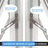 4 Pairs Window Restrictors Locks, 304 Stainless Steel Window Safety
