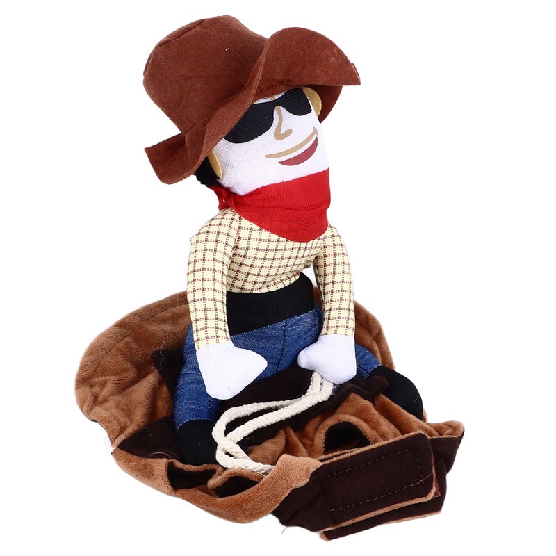 Cowboy Pet Costume Breathable Comfortable Polyester Dog Cloth Decorative Funny