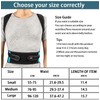 Featol Posture Corrector Unisex Adjustable Back Belt Support Brace Strap-Large