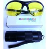 Bargain 7000 UV Flashlight Urine & Yellow Glasses Pet Accident