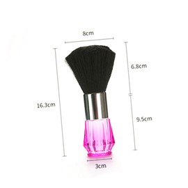 FOMIYES Crystal Handle Hair Cutting Brush Hair Cleaning Styling Tool for Salon Home Use Soft Bristles Portable Design for Men Women for Achieving