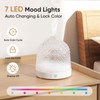 Lecdura Glass Essential Oil Diffuser, 200ml Ultrasonic Aroma Diffusers with